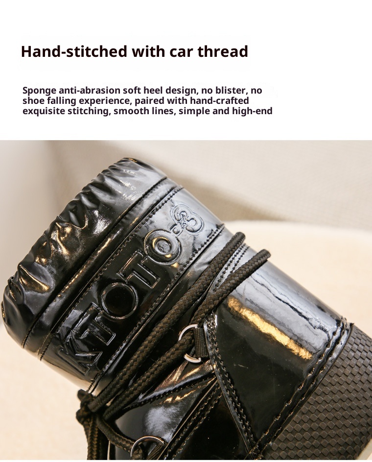 Zees 2025 Same Style Exported To Russia Winter Ski Short Snow Waterproof Thick Sole Northeast Moon Boots_voghion.com