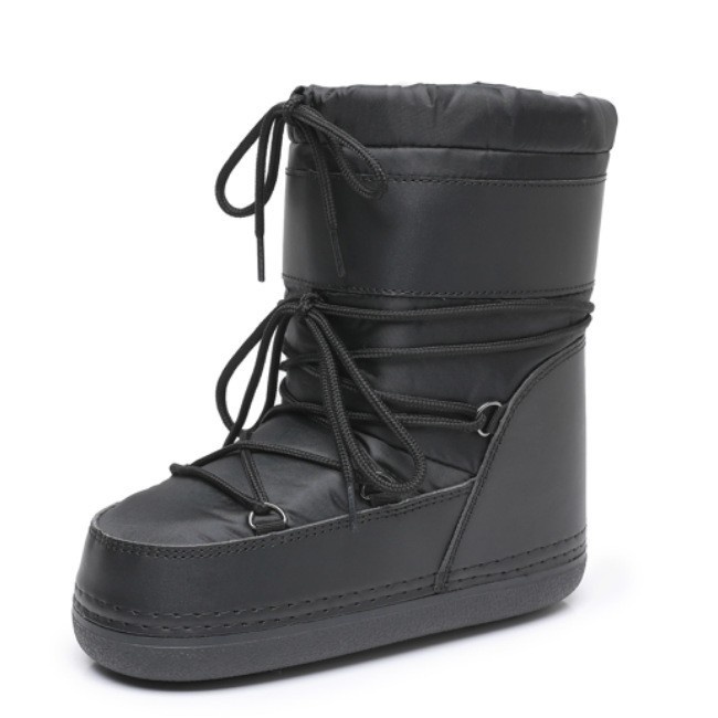 Zees Y029 Basic Waterproof Non-Slip Fabric Space 2025 New Short Thickened Warm Snow Boots Exported To Europe_voghion.com