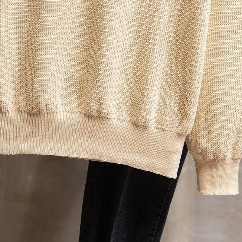 boy Boy Turn-Down Collar Knit Autumn Winter 2022 New Style Men High-End Trendy Pullover Long Sleeve Polo Sweater_voghion.com