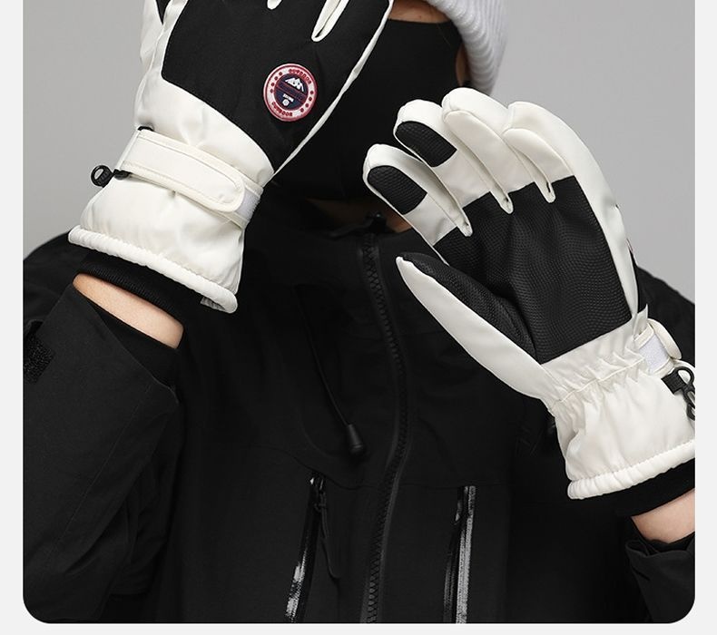 Damen-Winterhandschuhe 2024, neu, fleecegefüttert, dick, warm, kältebeständig, Touchscreen-kompatibel, winddicht, für Herren, E-Bike, Skifahren_voghion.com