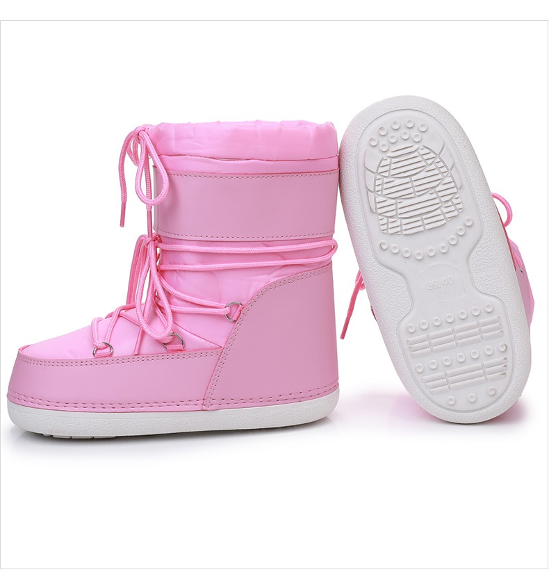 Zees Y029 Basic Waterproof Non-Slip Fabric Space 2025 New Short Thickened Warm Snow Boots Exported To Europe_voghion.com