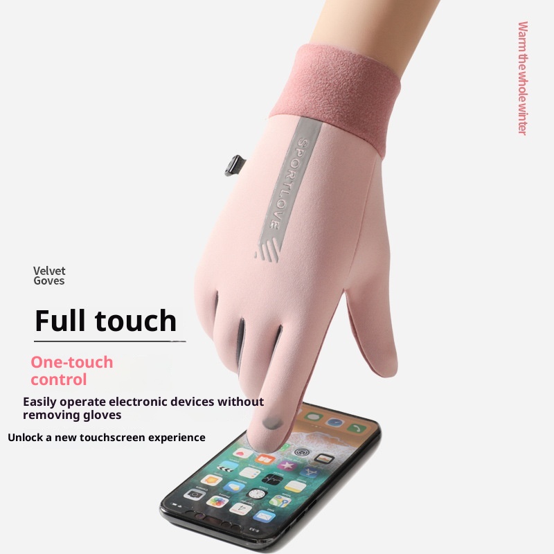 ragazzo Ragazzo Invernale Uomo e Donna, Foderato in Pile, Antivento, Resistente al Freddo, Touchscreen, Antiscivolo, Per Equitazione, Guida, Esterno_voghion.com