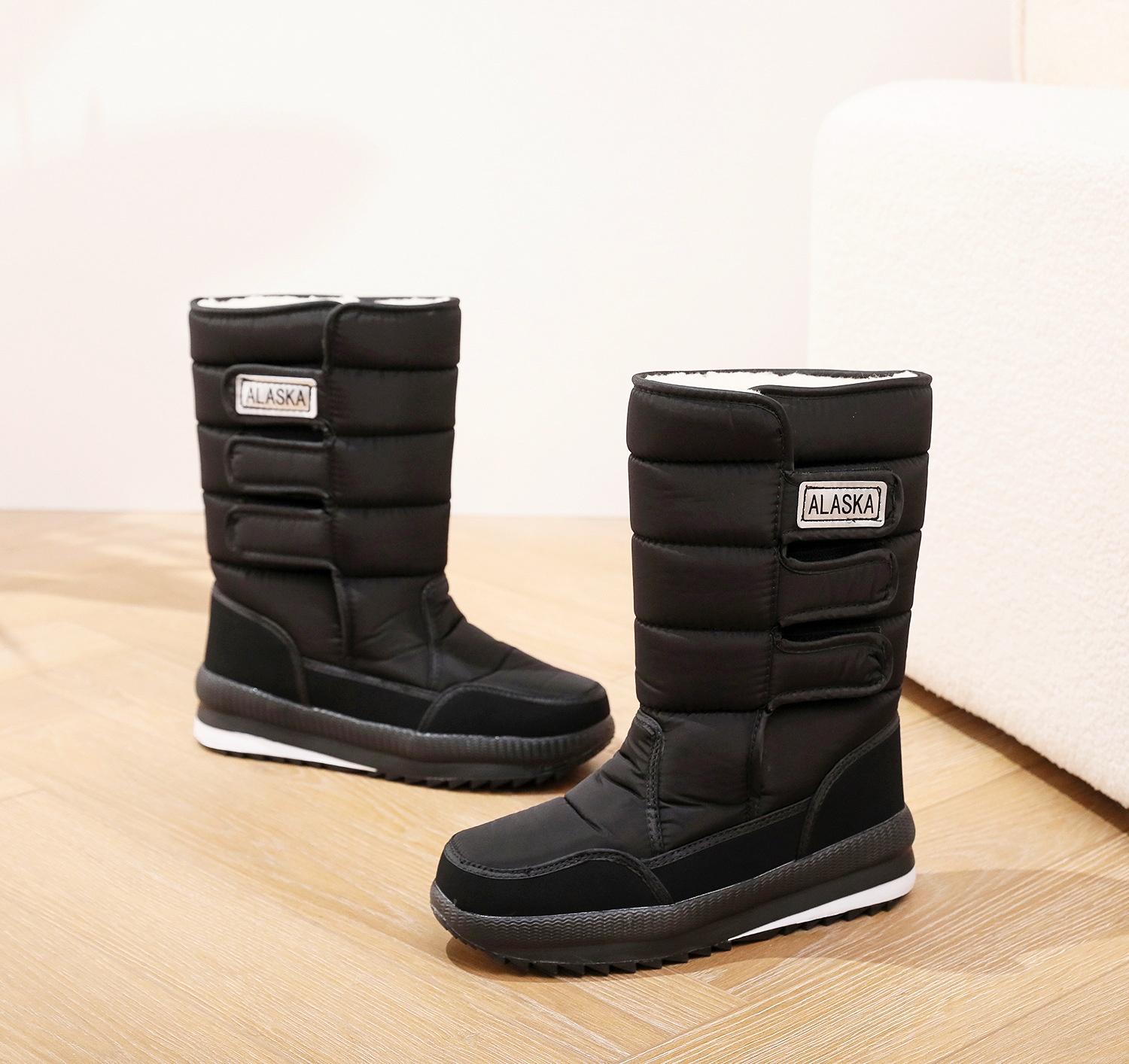 Zees Winter New Shoes Women, Northeast Snow For Men, Thickened Warm Thick-Soled Non-Slip Outdoor Ski Cotton Boots_voghion.com