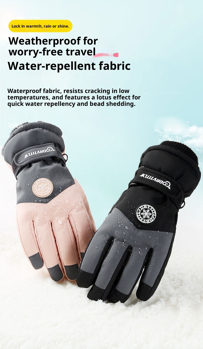 jongen Jongen Herfst Winter Ski Mannen Vrouwen Koppels Fietsen Sport Fleece Gevoerd Verdikt Winddicht Waterdicht Koudebestendig Touchscreen_voghion.com