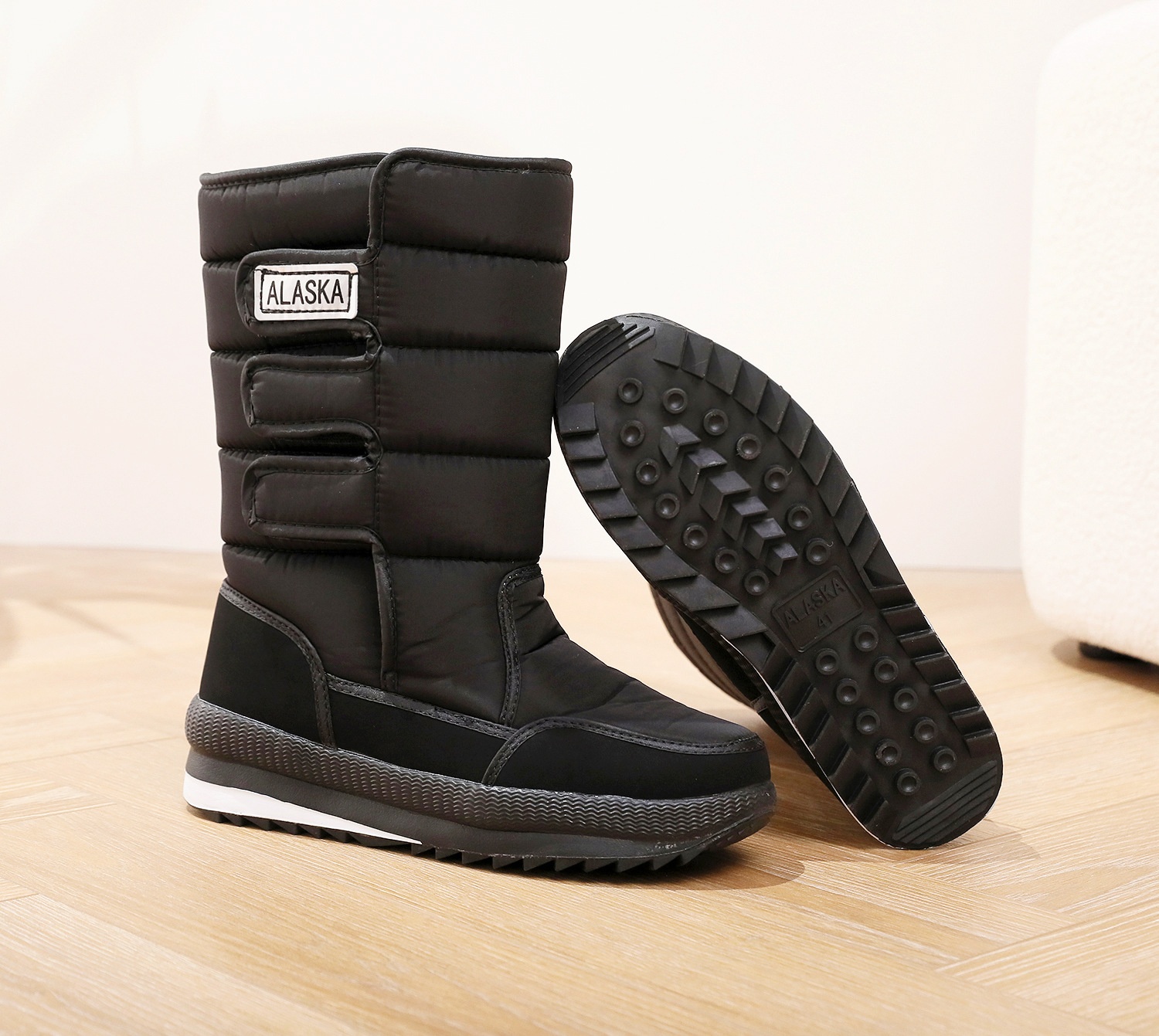 Zees Winter New Shoes Women, Northeast Snow For Men, Thickened Warm Thick-Soled Non-Slip Outdoor Ski Cotton Boots_voghion.com