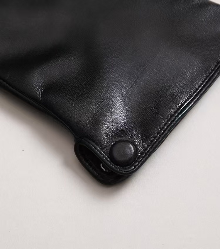 ragazzo Ragazzo Uomo Strato superiore in pelle di pecora Touchscreen Sottile foderato in pile Anti-freddo Caldo Autunno Inverno Guida Equitazione Vera pelle_voghion.com