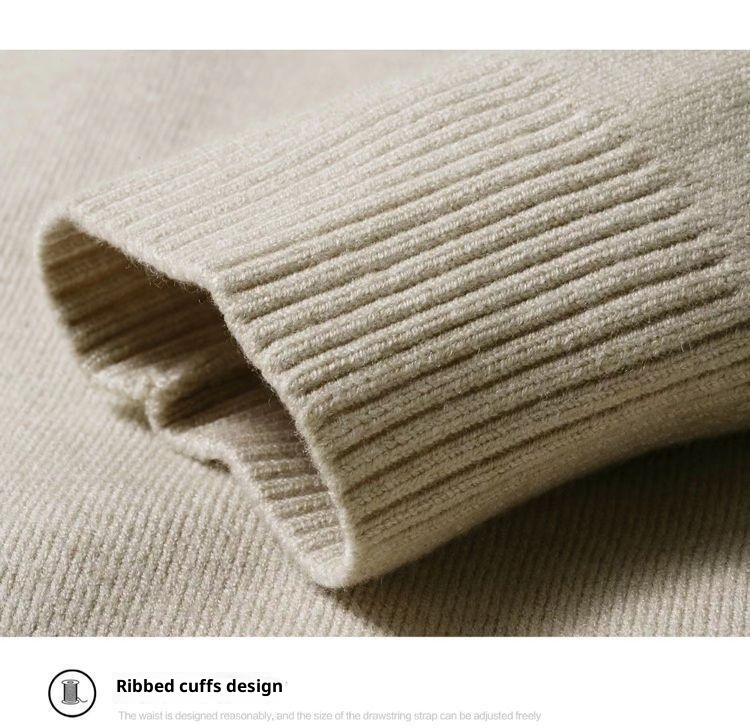 boy Boy Boy Boy Half Turtleneck Sweater For Men, Fleece-Lined Thickened, Autumn And Winter, Mid-Neck, Solid Color, Student Base Layer,_voghion.com