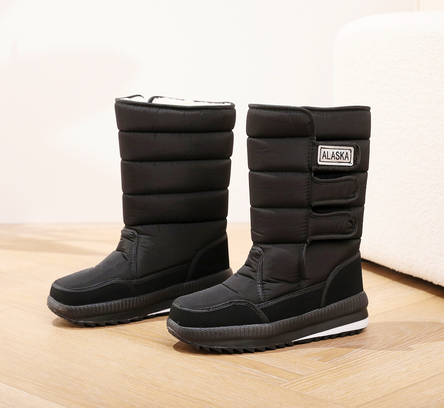 Zees Winter New Shoes Women, Northeast Snow For Men, Thickened Warm Thick-Soled Non-Slip Outdoor Ski Cotton Boots_voghion.com