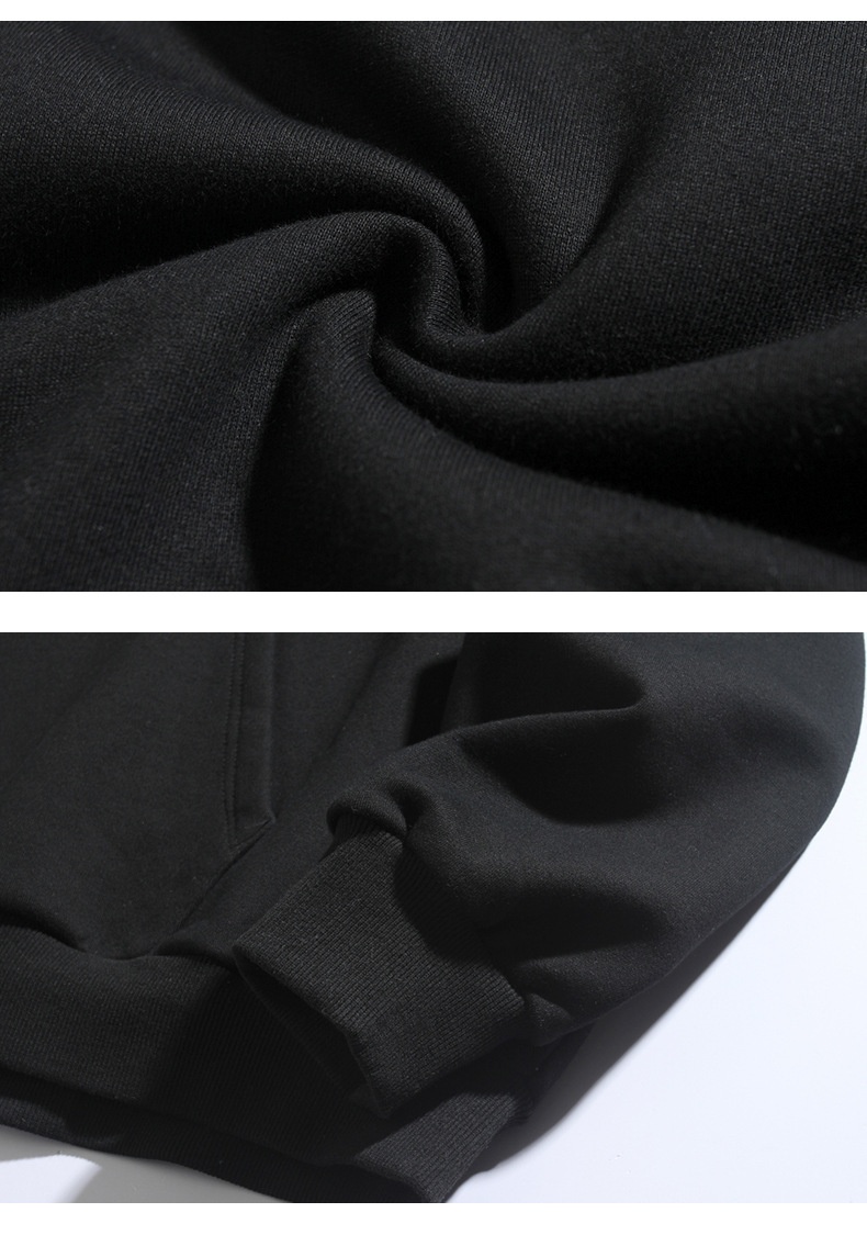 boy Hanlu Solid Color Basic Hooded Sweatshirt Men's Trendy Loose Versatile Spring Japanese Style Casual Jacket_voghion.com