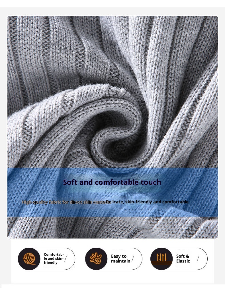 boy Boy Boy Boy 8525 Spring And Autumn New Cardigan Men Korean Version Trendy Base Layer Outerwear Zipper Black Knitted Sweater Jacket_voghion.com