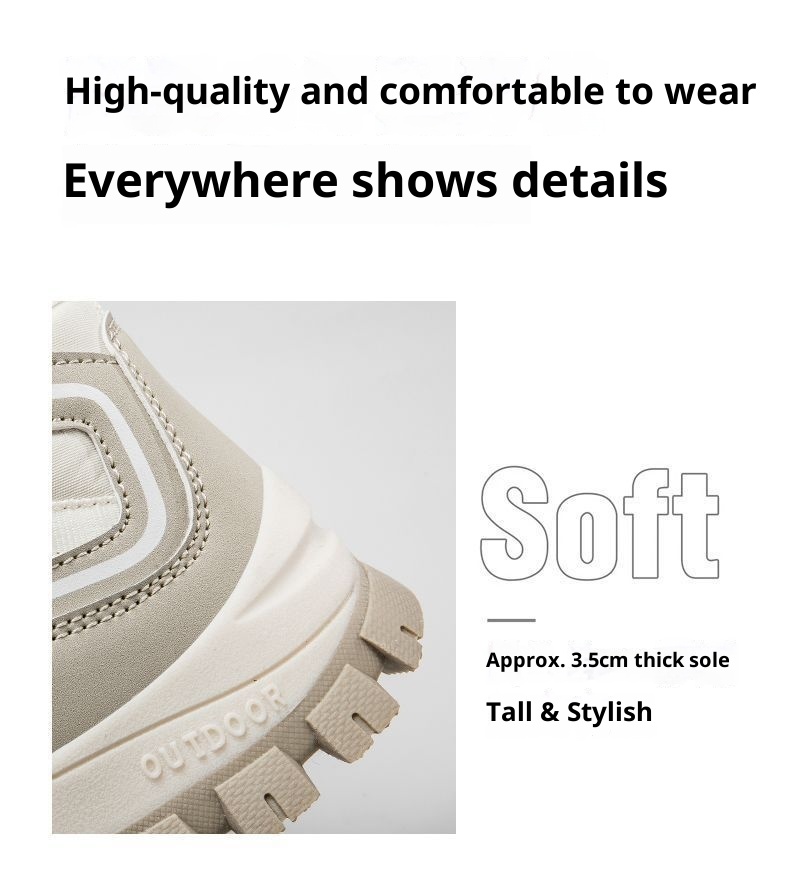 Zees Northeast Winter Boots For Women, Waterproof, Non-Slip, Warm, Fleece-Lined, Thickened, Comfortable, Outdoor Hiking, Snow_voghion.com