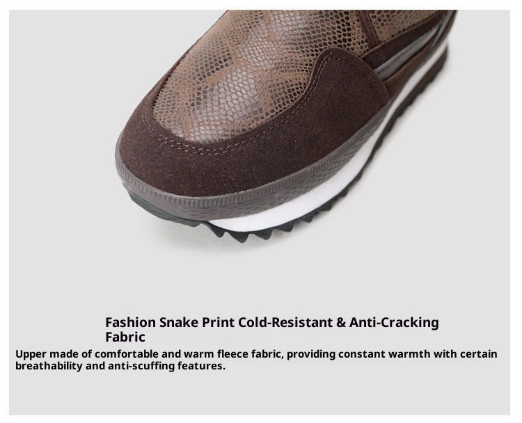 Zees Winter Nieuwe Modetrend Verdikte Sneeuwbestendige Antislip Warme Ski Lichtgewicht Halfhoge Katoenen Schoenen Dames Sneeuwlaarzen_voghion.com