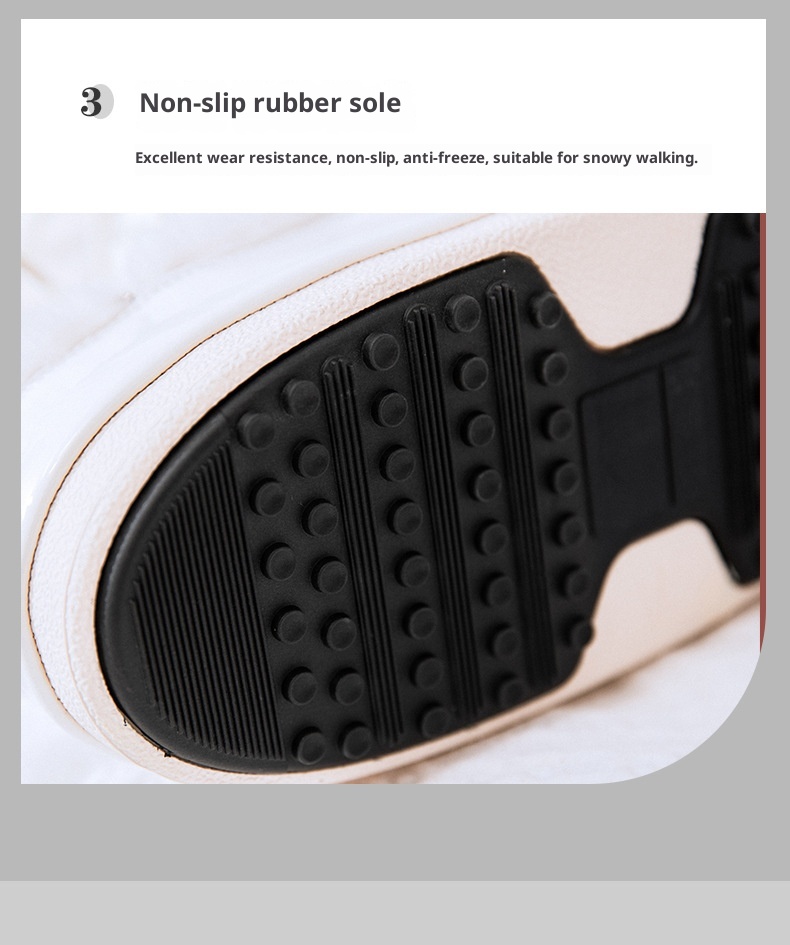 Zees Space 2025 Winter Ski Parent-Child Internet Celebrity Same Style Mid-Calf Thickened Plush Northeast Snow Country Moon_voghion.com