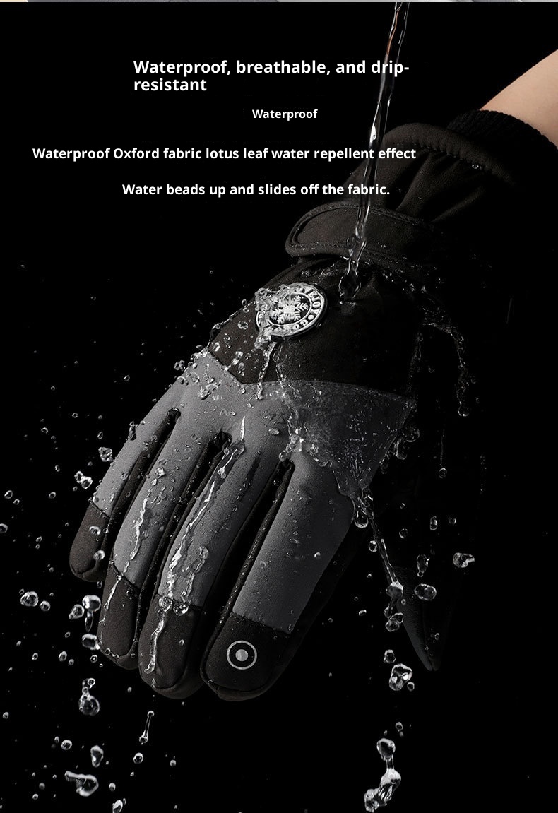 Boy Zhaodengsheng Winterski für Damen und Herren, wasserabweisend, winddicht, warm, dick gefüttert, rutschfest, Touchscreen-kompatibel, geeignet zum Radfahren_voghion.com