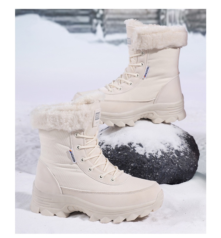 Zees Foreign Trade Outdoor antislip dikke warme katoenen schoenen voor dames Winter Northern Travel Ski Snowboots grote maat_voghion.com