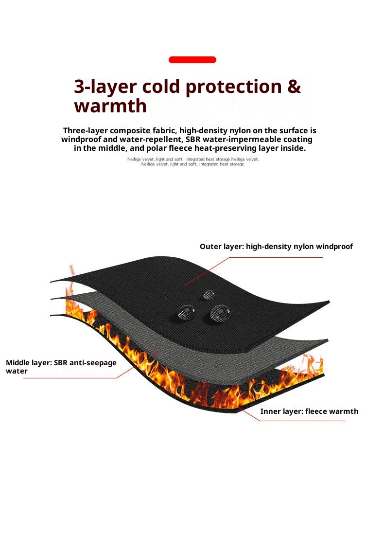 jongen Jongen Outdoor Heren Winter Fleece-gevoerd Warm Touchscreen Antislip Fietsen Wandelen Skiën Waterdicht Winddicht Sporthandschoenen_voghion.com