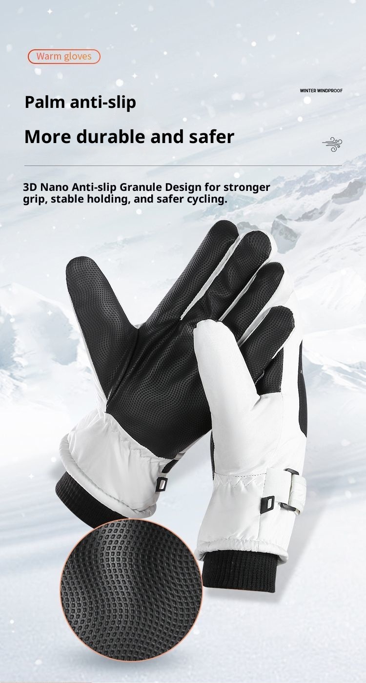 Boy Winterski für Damen und Herren, Touchscreen, warm, wasserdicht, kältebeständig, fleecegefüttert, dick gefüttert, winddicht, Outdoor_voghion.com