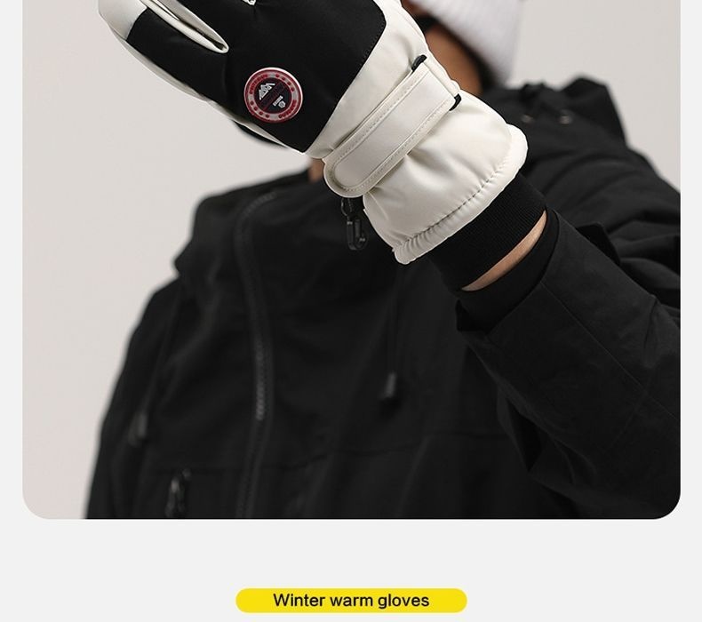 Damen-Winterhandschuhe 2024, neu, fleecegefüttert, dick, warm, kältebeständig, Touchscreen-kompatibel, winddicht, für Herren, E-Bike, Skifahren_voghion.com