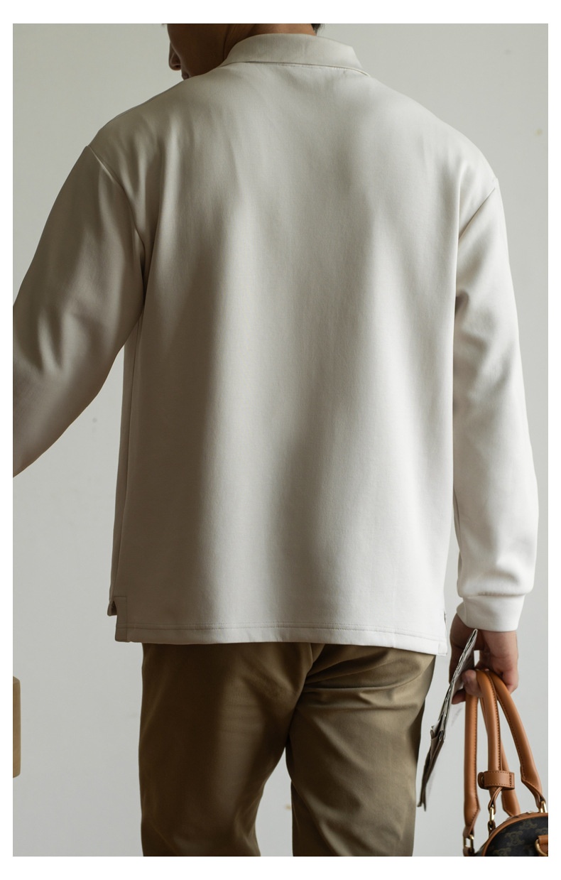 ragazzo Ragazzo Vecchio Stile Italiano in Cotone Tridimensionale con Strato d'Aria Leggero e Caldo Polo da Uomo Autunno e Inverno 2025_voghion.com