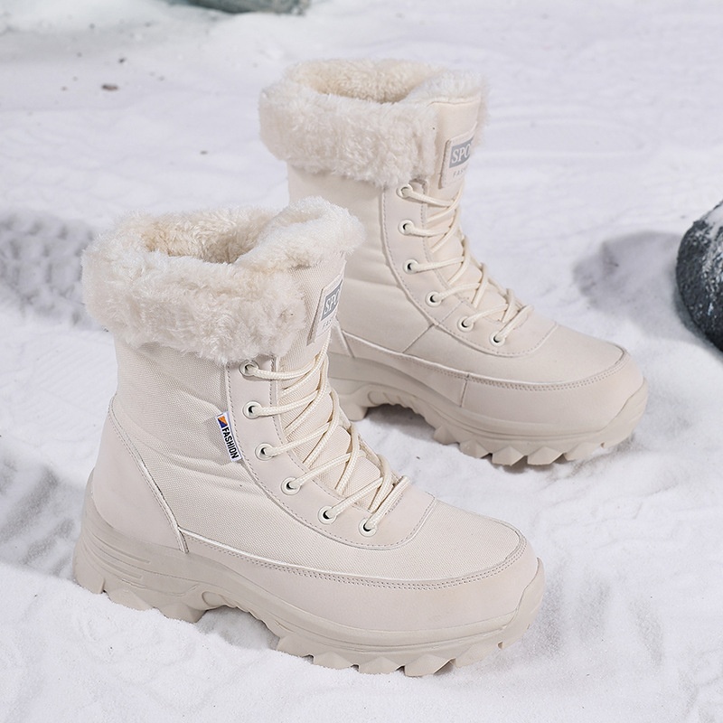 Zees Foreign Trade Outdoor antislip dikke warme katoenen schoenen voor dames Winter Northern Travel Ski Snowboots grote maat_voghion.com