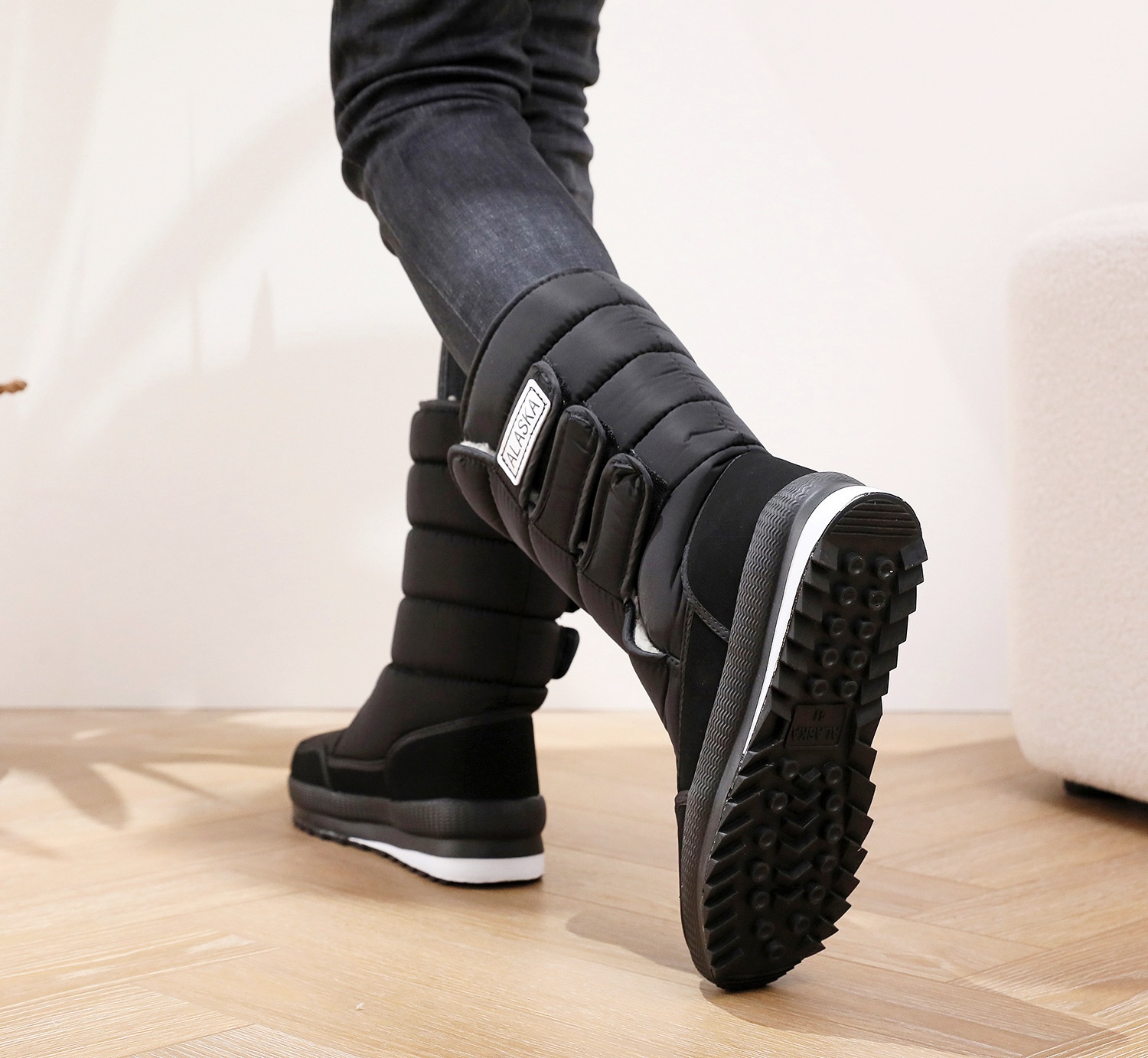 Zees Winter New Shoes Women, Northeast Snow For Men, Thickened Warm Thick-Soled Non-Slip Outdoor Ski Cotton Boots_voghion.com