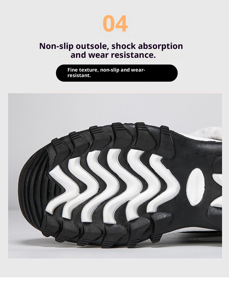 Zees Outdoor Boots 2023 Winter Warm Fleece Lined Thickened Waterproof Non-Slip Northeast Snow Village Skiing Big Cotton Shoes_voghion.com