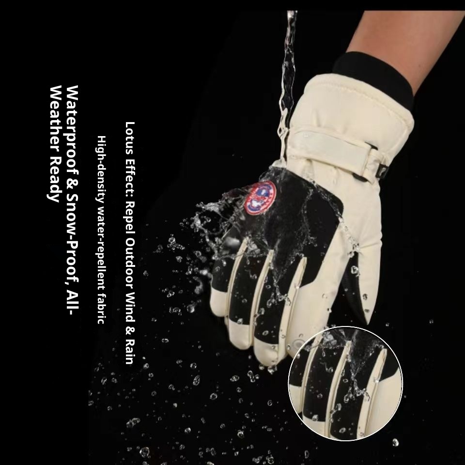 Boy Winterski für Damen und Herren, Touchscreen, warm, wasserdicht, kältebeständig, fleecegefüttert, dick gefüttert, winddicht, Outdoor_voghion.com