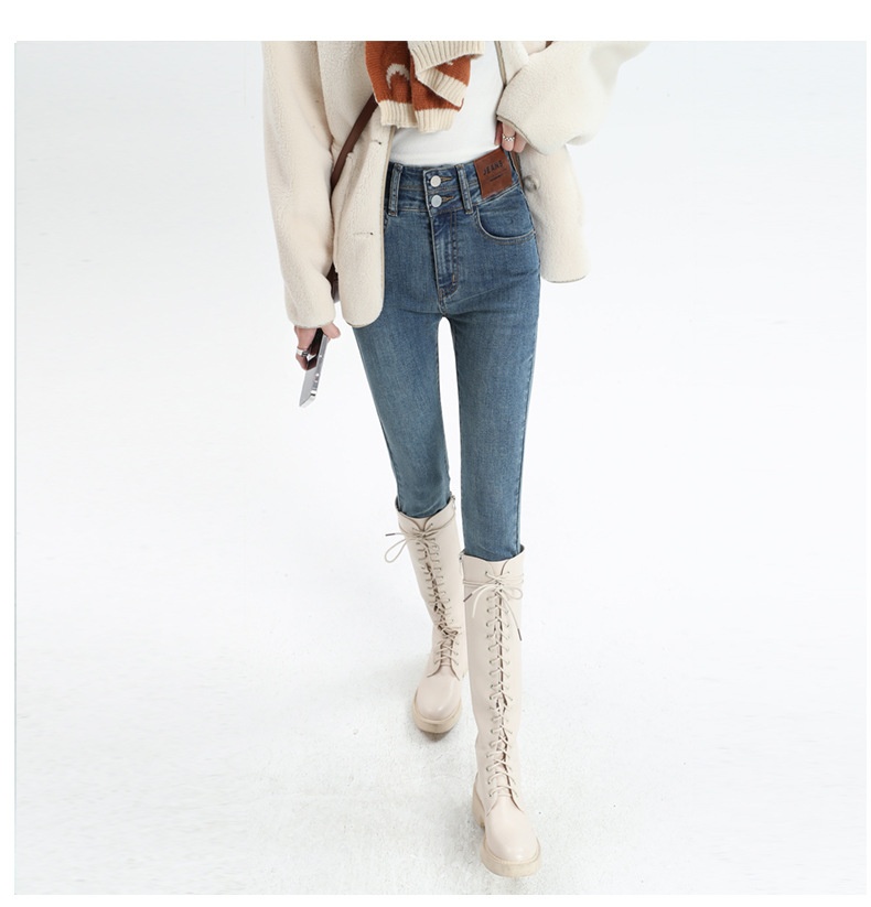 ChicShe Skinny Jeans Women 2025 Winter New High Waist Slimming Stretch Pencil Pants For Petite Spring And Autumn_voghion.com