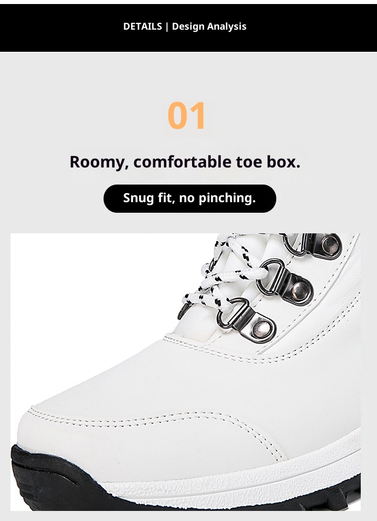 Zees Outdoor Boots 2023 Winter Warm Fleece Lined Thickened Waterproof Non-Slip Northeast Snow Village Skiing Big Cotton Shoes_voghion.com