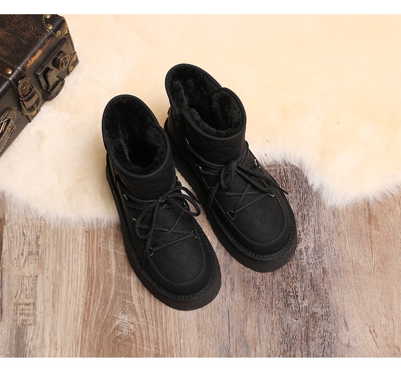 Zees Waterproof Boots For Women, Fleece-Lined Thickened, Country Travel And Skiing Special Space Walking Boots, Thick Sole_voghion.com