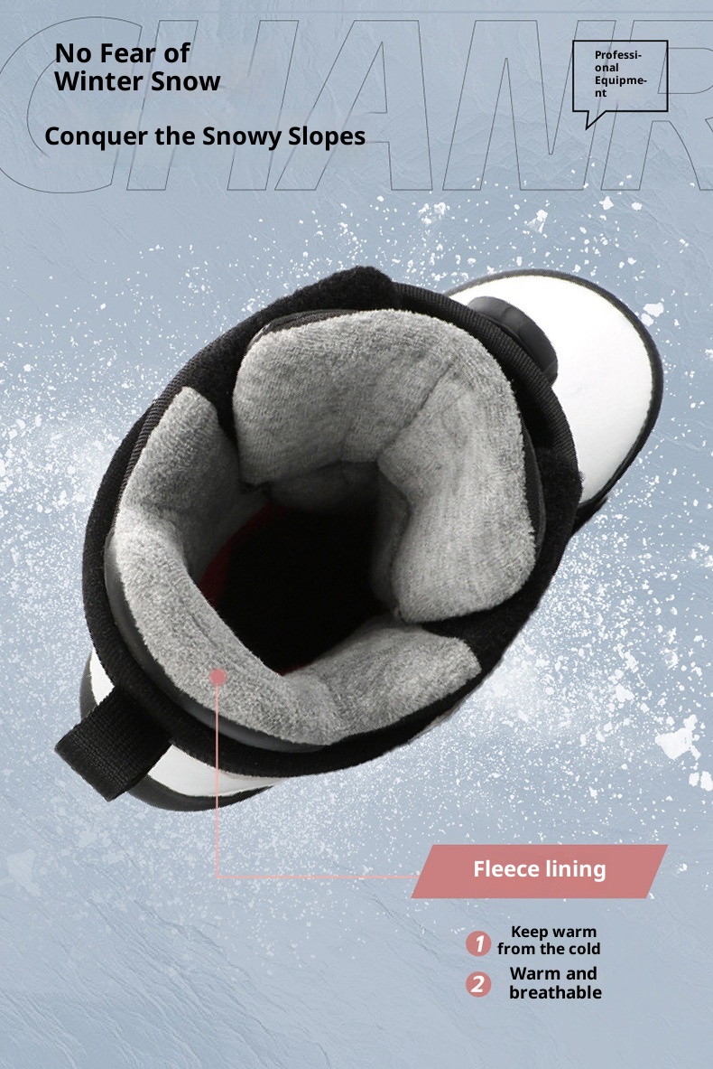 Zees Adult Snowboard BOA Staaldraad Gesp Snel Draagbare Schoenen Heren en Dames Ski-uitrusting Warme Antislip Sneeuwlaarzen_voghion.com