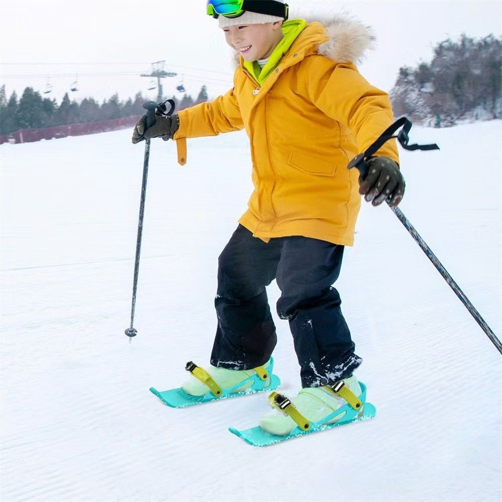 Zees Cross-Border Sports Winter Outdoor Snowboard Shoes Snow Boots Mini Wearable Parent-Child Skiing Artifact_voghion.com