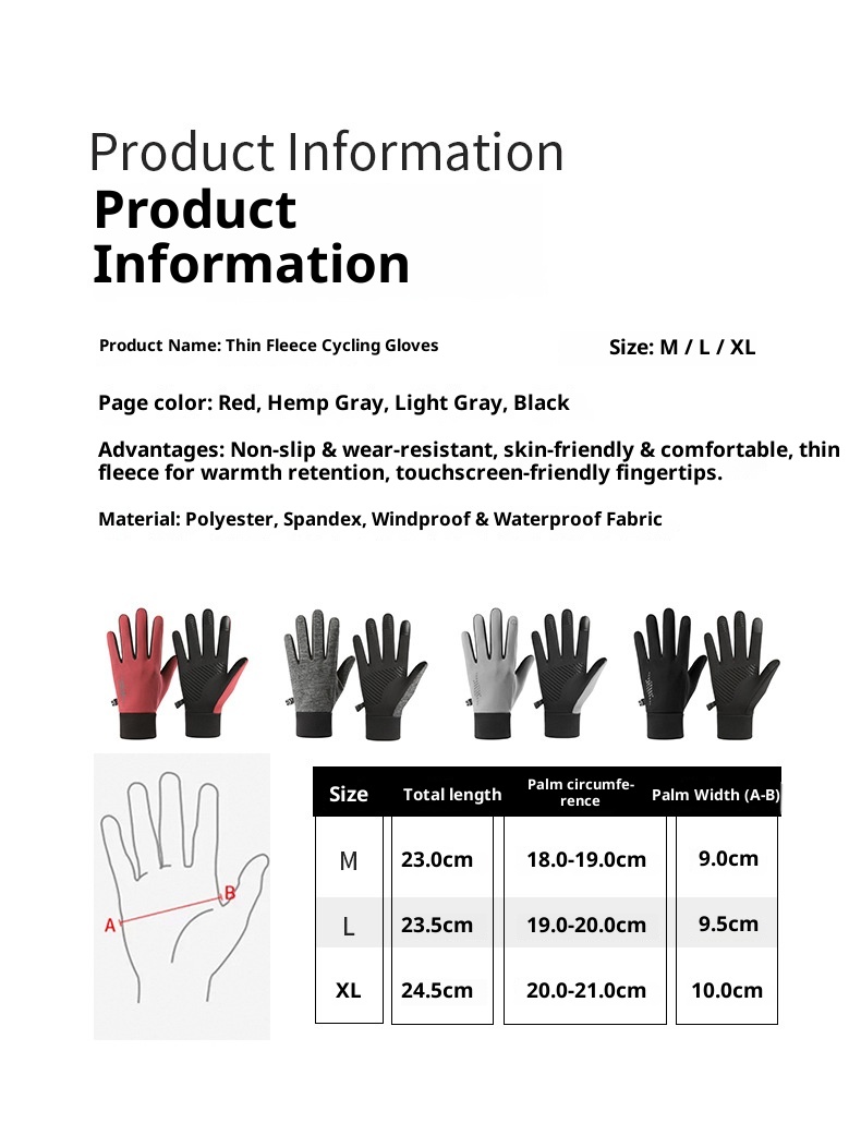Guanti da sci e ciclismo da corsa, caldi, antiscivolo, in velluto, per uomo e donna, per attività all'aperto, autunno e inverno_voghion.com