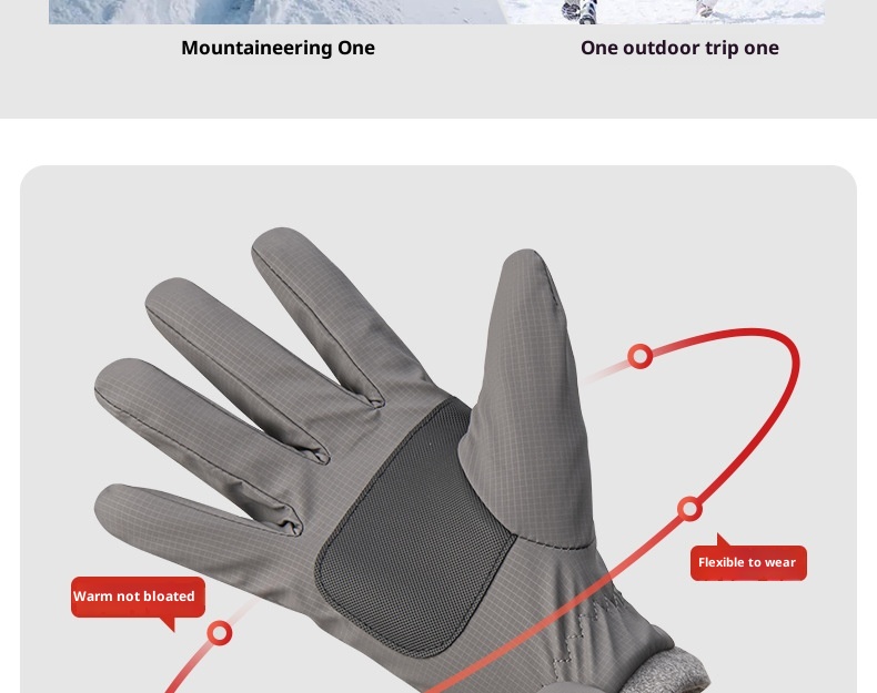 boy Boy Cycling Men Fleece Lined Thickened Warm Women Windproof Touchscreen Winter Electric Bike Gloves_voghion.com