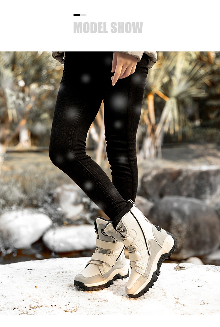 Zees Cross-Border Snow Boots Women, Mid-Calf, Warm, Fleece-Lined, Plus Size, Winter Waterproof, Non-Slip, Northeast Outdoor_voghion.com