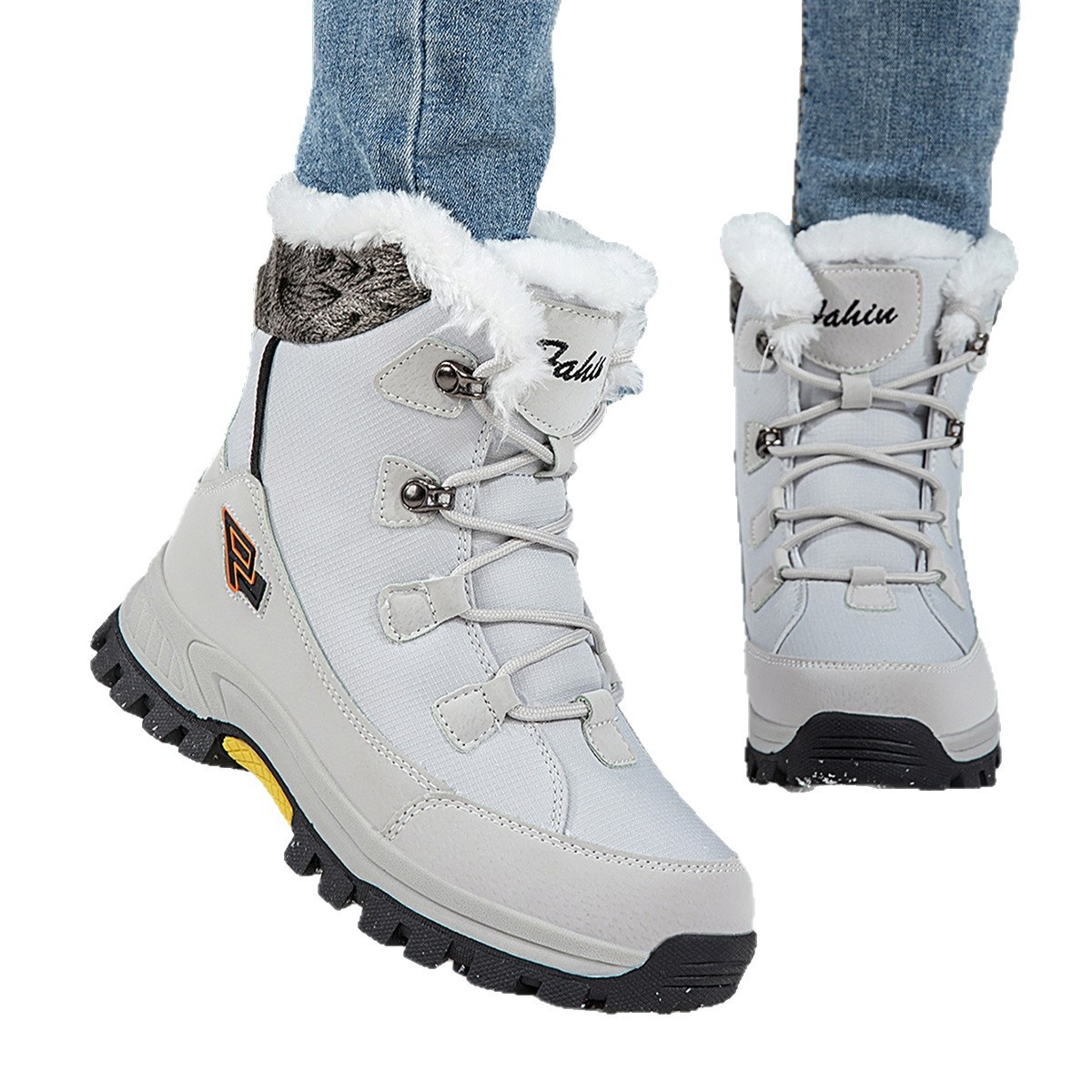 Zees Harbin Northeast Outdoor Boots With Fleece, Waterproof Cold-Proof Snow Shoes Skiing At -40 Degrees, Travel Gear For Men_voghion.com