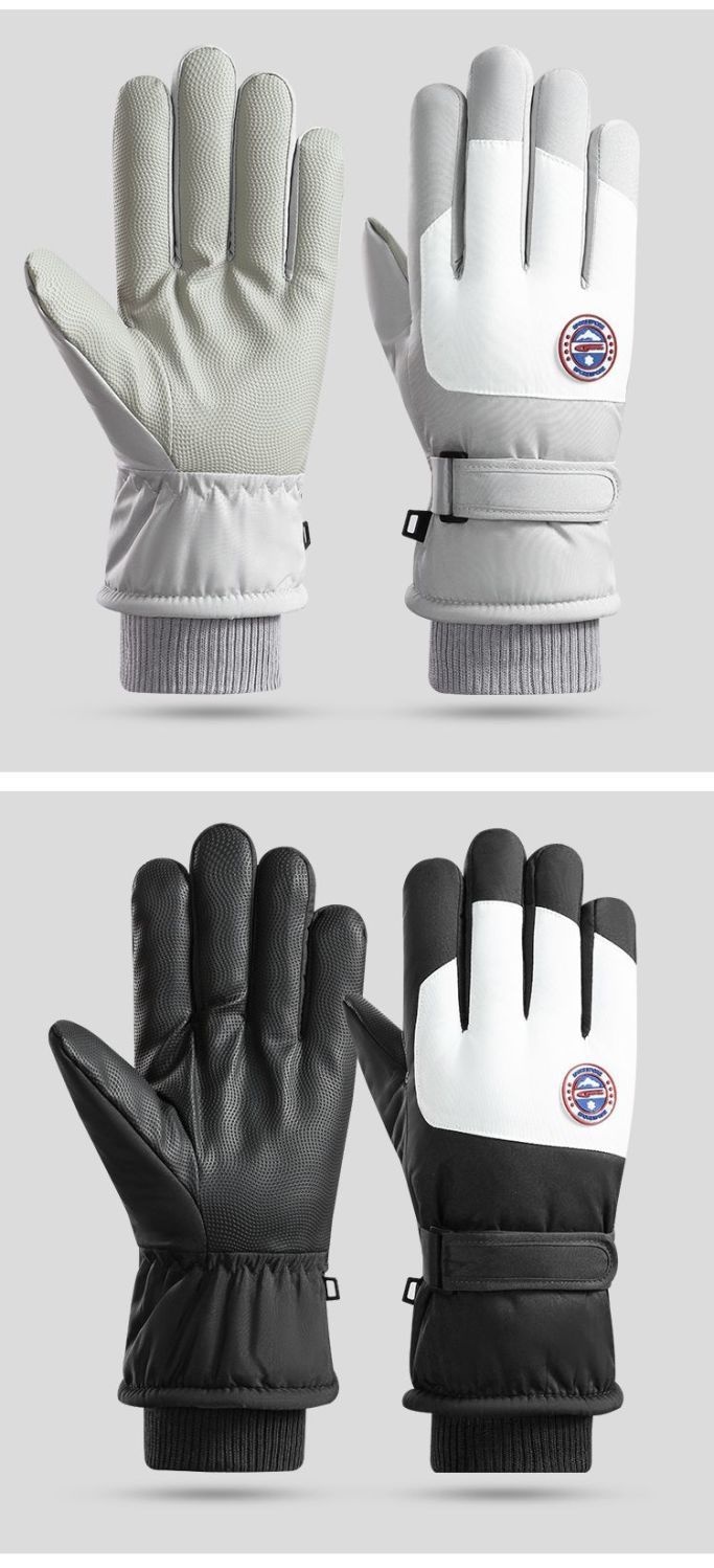 Boy Winterski für Damen und Herren, Touchscreen, warm, wasserdicht, kältebeständig, fleecegefüttert, dick gefüttert, winddicht, Outdoor_voghion.com