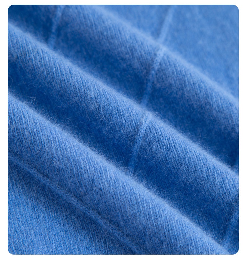 Maglione spesso da uomo in pura lana con scollo a V, autunno inverno 2024, nuovo modello casual da lavoro, con scollo a cuore_voghion.com