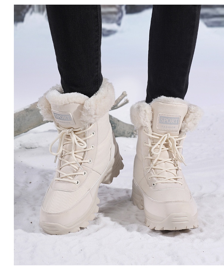 Zees Foreign Trade Outdoor antislip dikke warme katoenen schoenen voor dames Winter Northern Travel Ski Snowboots grote maat_voghion.com