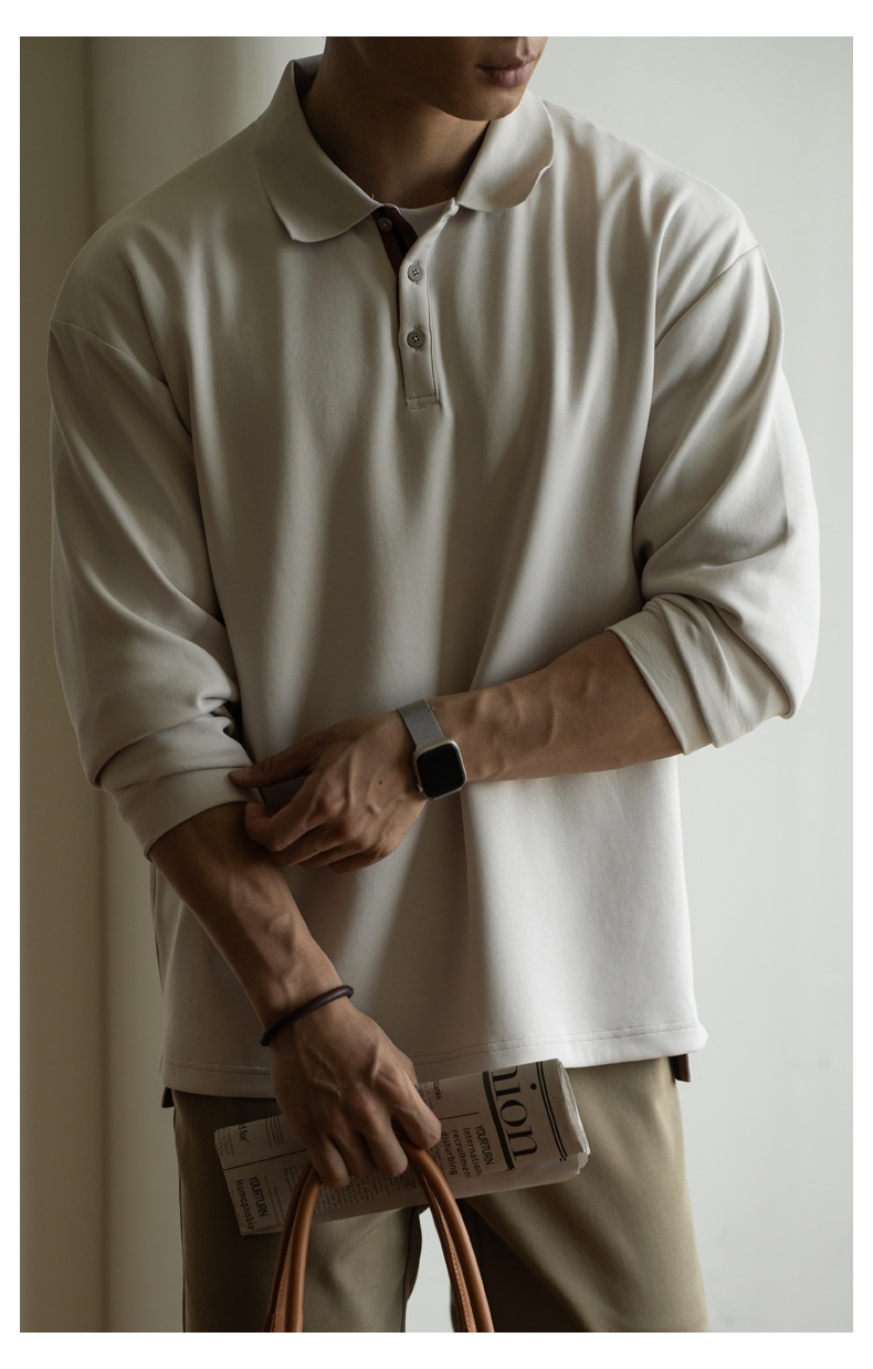 ragazzo Ragazzo Vecchio Stile Italiano in Cotone Tridimensionale con Strato d'Aria Leggero e Caldo Polo da Uomo Autunno e Inverno 2025_voghion.com