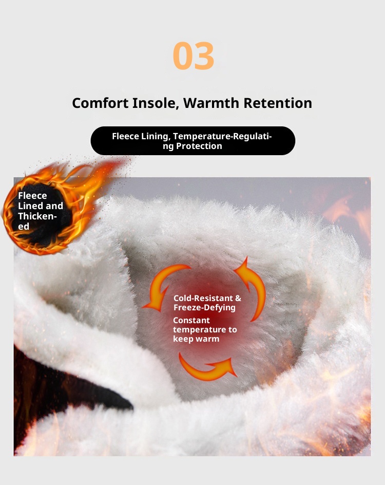 Zees Outdoor Boots 2023 Winter Warm Fleece Lined Thickened Waterproof Non-Slip Northeast Snow Village Skiing Big Cotton Shoes_voghion.com