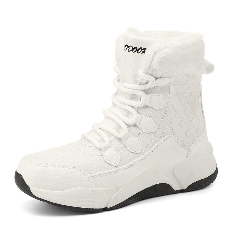 Zees Northeast Winter Outdoor Snow Boots Women, Fleece-Lined, Thickened, Warm Cotton Shoes, Waterproof, Anti-Slip, Suitable_voghion.com