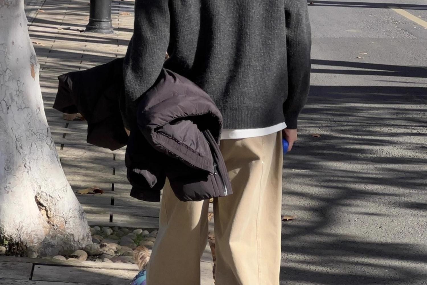 boy Boy Boy Boy Japanese Style Casual Light Lapel Sweater For Men, Autumn Lazy Polo Knitwear, Simple Versatile Loose Top_voghion.com