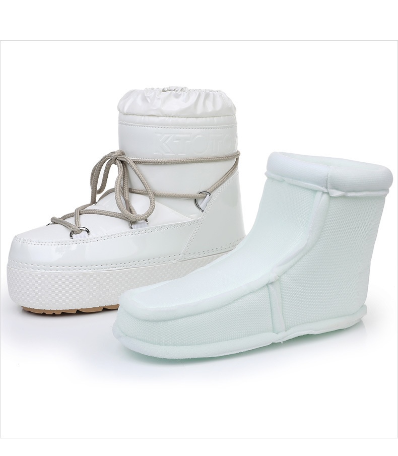 Zees Y024 Cross-Border Export To Europe, America, And Russia 2025 New Winter Moon Mid-Calf Waterproof Women's Space Boots_voghion.com