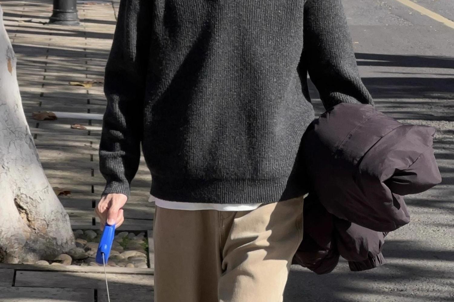 boy Boy Boy Boy Japanese Style Casual Light Lapel Sweater For Men, Autumn Lazy Polo Knitwear, Simple Versatile Loose Top_voghion.com