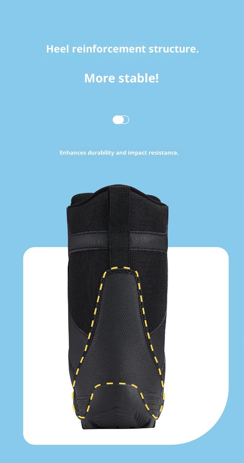 Zees Equipment Kinder Snowboardschoenen Stalen Gesp Snelle Aantrek Jeugd Antislip Skischoenen Waterdicht_voghion.com