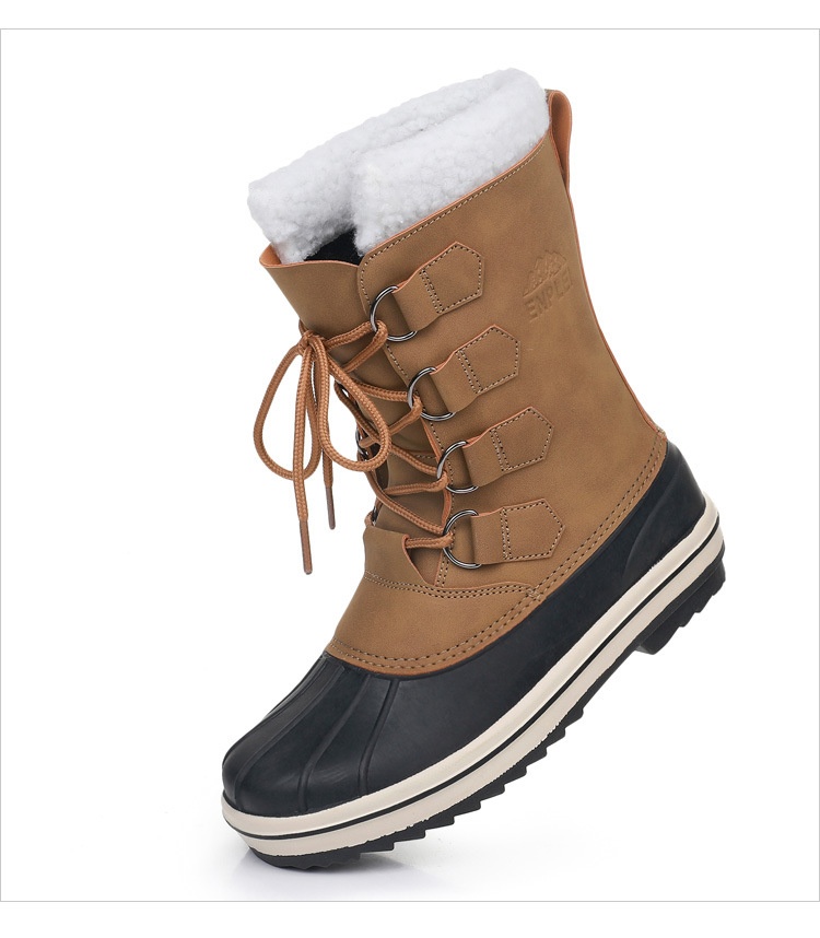 Zees Cro-Border Duck Hunting For Women, Adult Warm Snow Waterproof Outdoor Mid-Calf Boot, Export Trade To Ruia, Ski_voghion.com