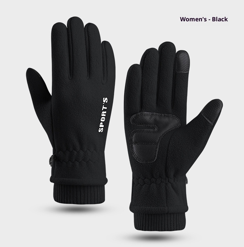 boy Boy Boy Warm M's Polar Fleece Winter Fleece-Lined Thicked Windproof Cold-Proof Outdoor Riding Sports Touch Scre Gloves_voghion.com