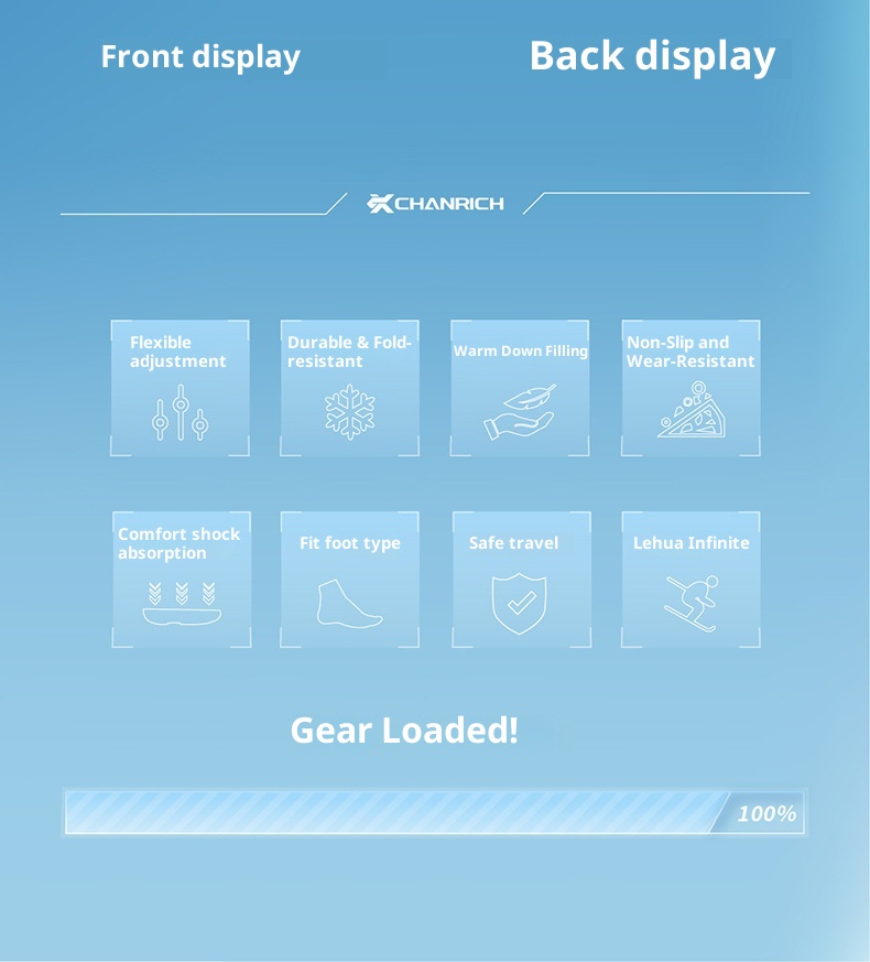 Zees CHANRICH Snowboardlaarzen Traditionele veterschoenen Antislip Warm Schokabsorptie Heren en Dames Waterdicht Trendy_voghion.com