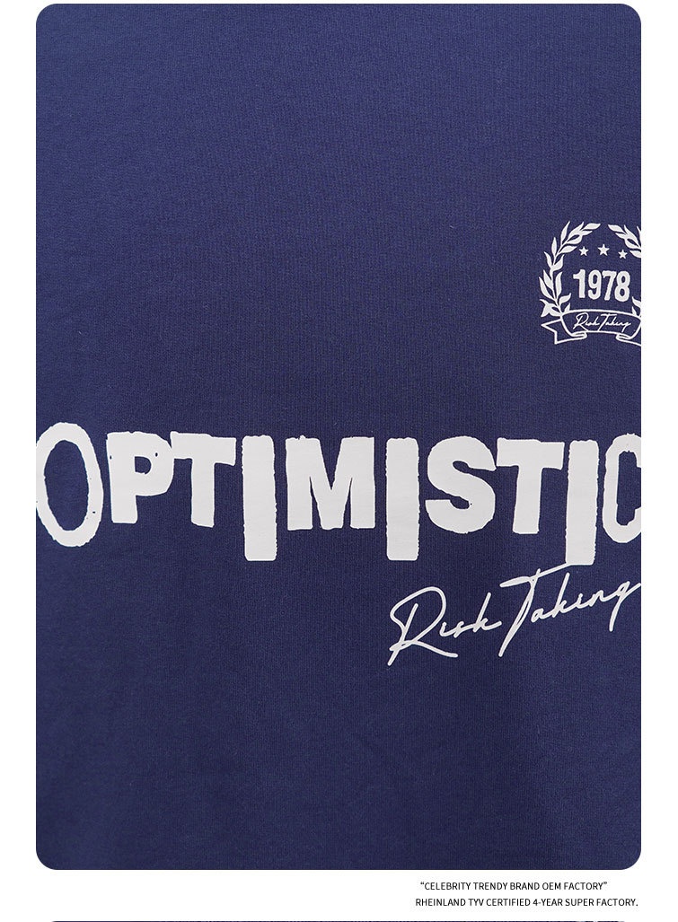 T-shirt d'été polyvalent à manches courtes et col rond, color block, 260 g, épais et long_voghion.com